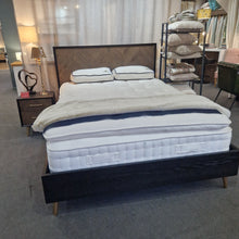 Capria Smoked Oak & Peppercorn Bedstead - Double Ex Display