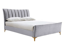 The Ashbourne Bedframe Grey Velvet