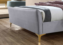 The Ashbourne Bedframe Grey Velvet