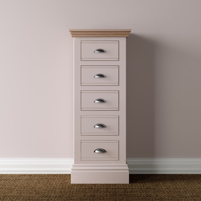 Hill & Hunter New England 5 Drawer Narrow Chest